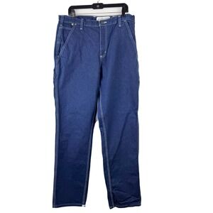 Carhartt FR Flame Resistant Carpenter Jeans Mens 36x36 Blue Denim